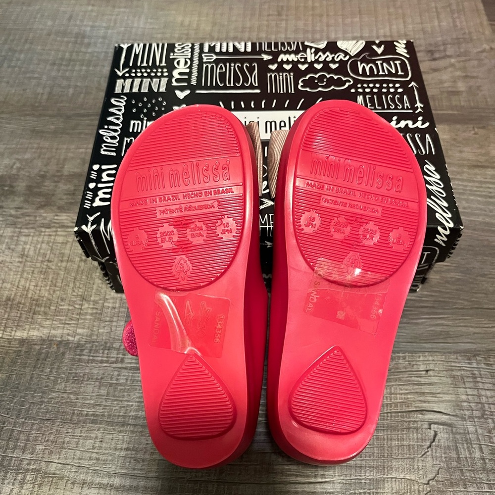 Mini Melissa Bow Toddler Flats - Picture 2 of 2